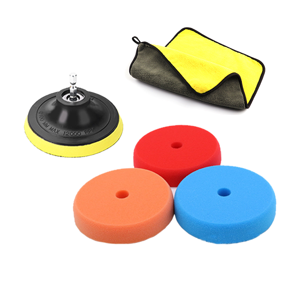 광택패드 전동드릴광택패드 차량용 폴리싱 자동차 세차용품 흠집제거 80mm 10종세트 : 홈데코레