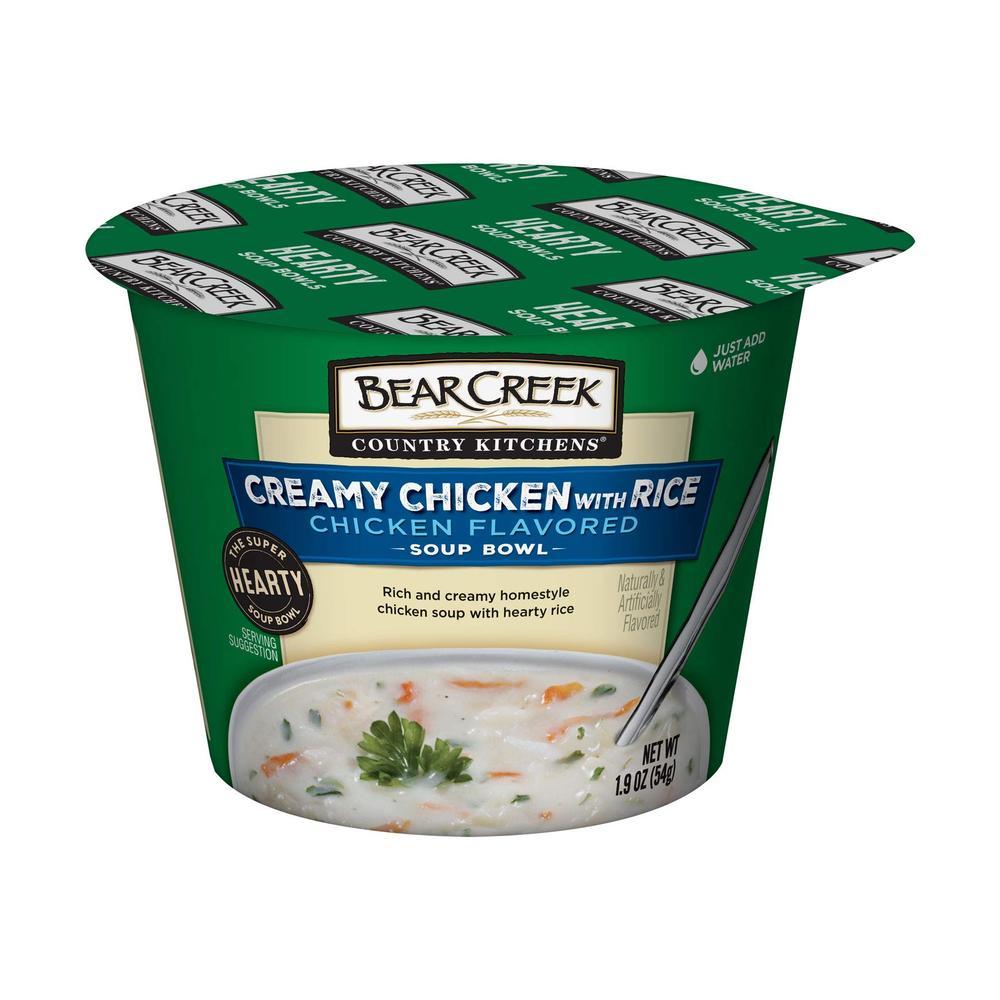BEAR CREEK 베어크릭 크리미 치킨 라이스 하티 수프 1.9oz(54g) 6개 : 해담코리아