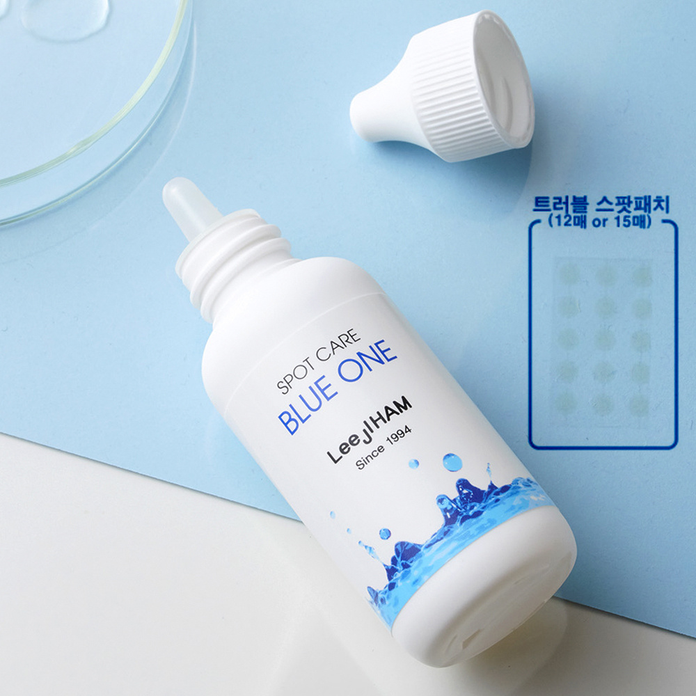 [이지함] 스팟케어 블루원 50ml+트러블스팟패치/ 청소년 여드름 화장품 진정 피부케어 각질 피지 보습케어 이지함피부과 : 윤슬코스메틱