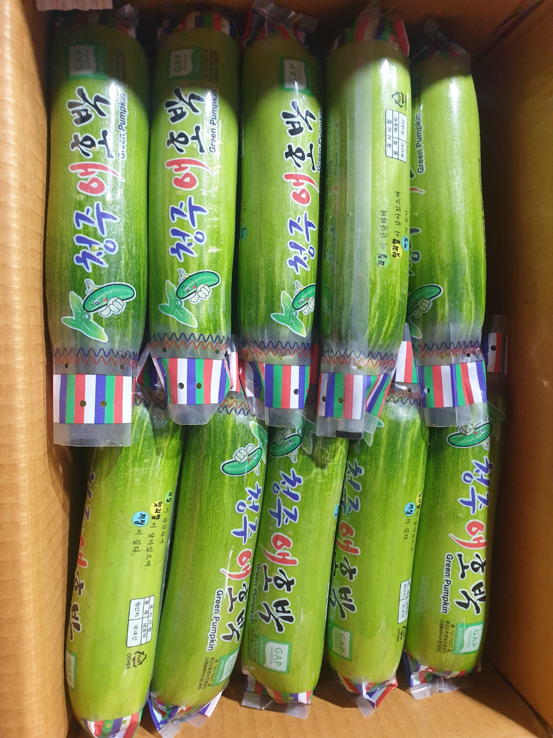 애호박 20개입 1박스 인큐 못난이 둥근 : 싱싱야채