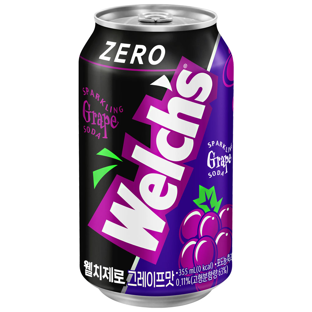 웰치스 제로 그레이프맛 355ml 포도 : 킹스랜드