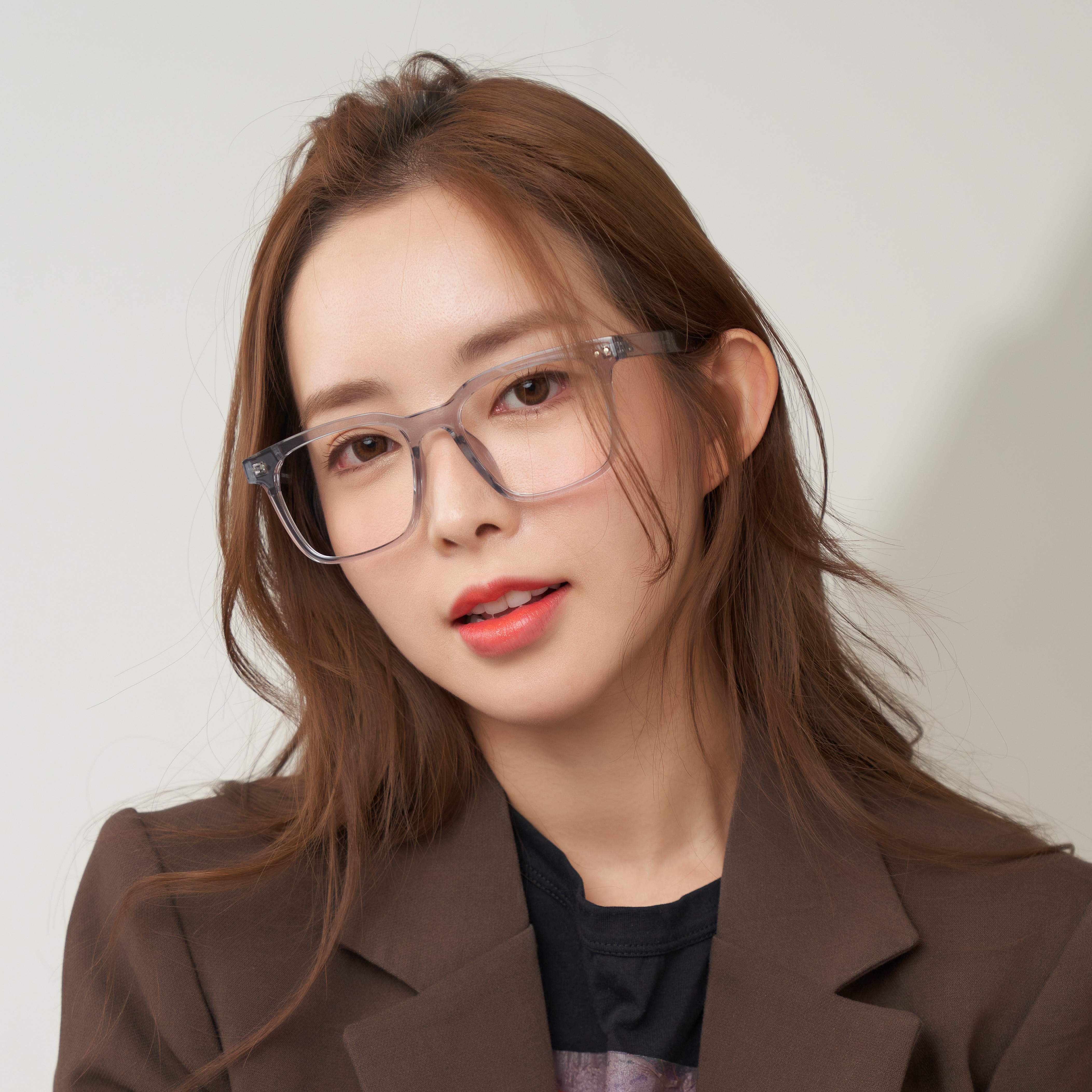 룩스토어 사각 뿔테안경 오버사이즈 빅사이즈 블루라이트 차단안경 : 룩스토어 대구동천점