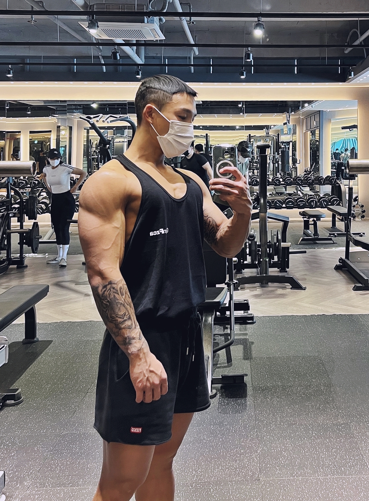[FZCA] GYM 기본 나시 (6컬러) 헬스나시 짐웨어 민소매 헬스복 : 피지코어패럴