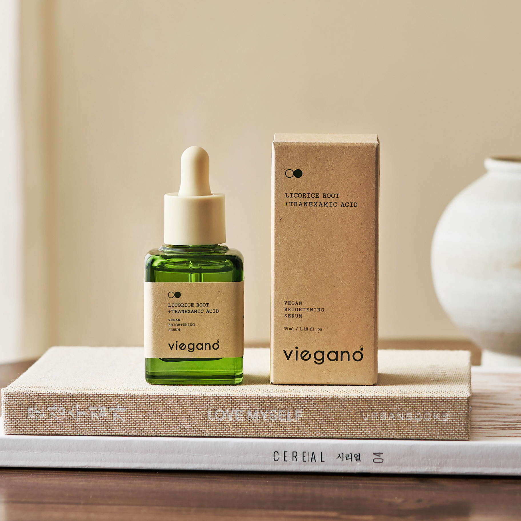 (비건화장품) 리커리시 루트 + 트라넥삼산 비가노 비건 브라이트닝 세럼 35ml : 닥터크롬셀