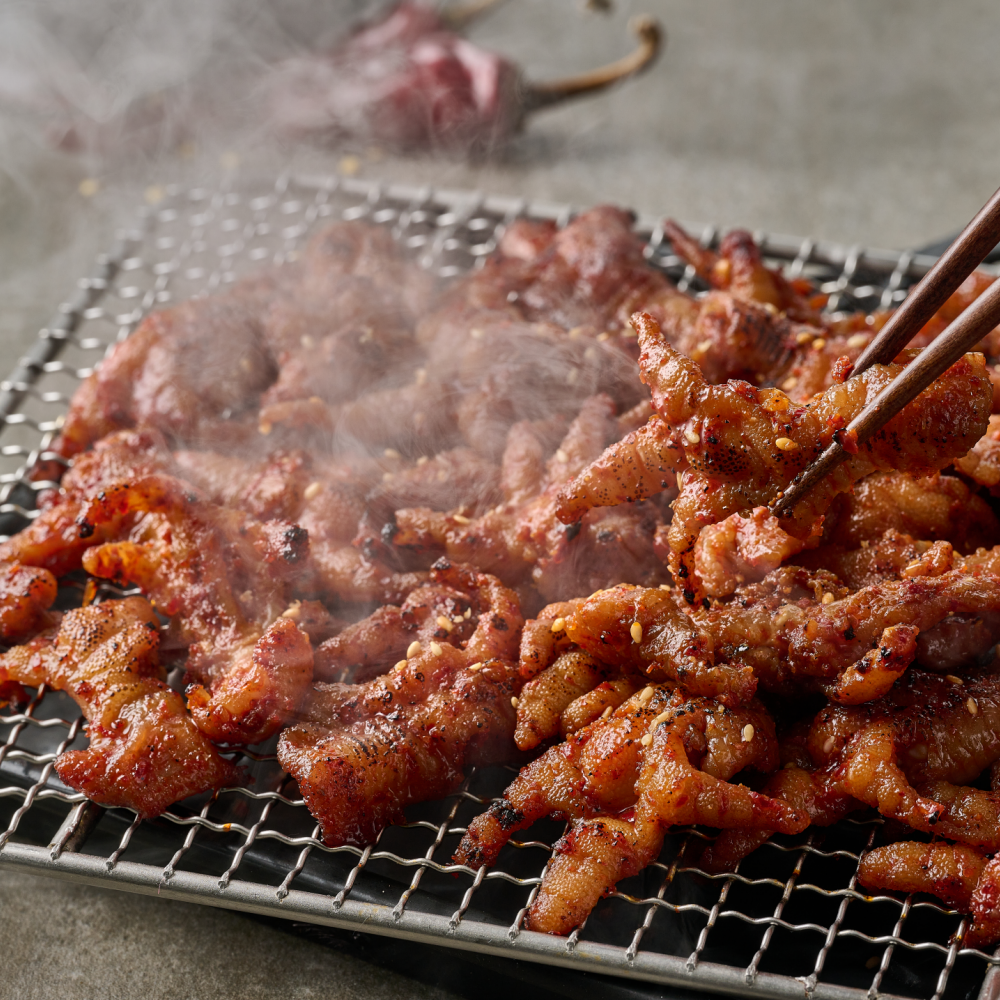 숯불 직화 매운 무뼈닭발 250g 택배 뼈없는 닭발 불닭발 : 무한쿡