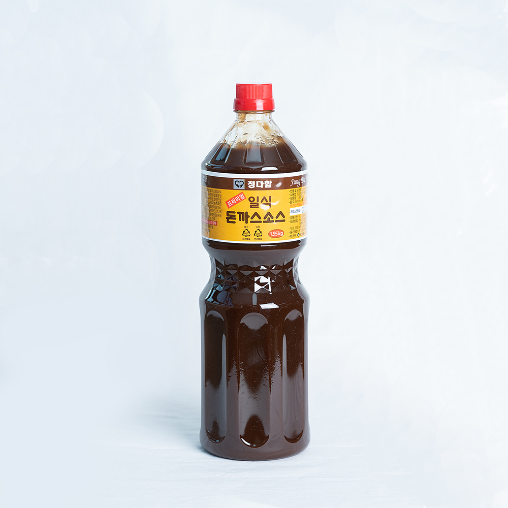 업소용 정다함 돈가스소스 병(1.95kg) 6개 대용량 돈까스 일식소스 매콤소스 : 정다함돈가스