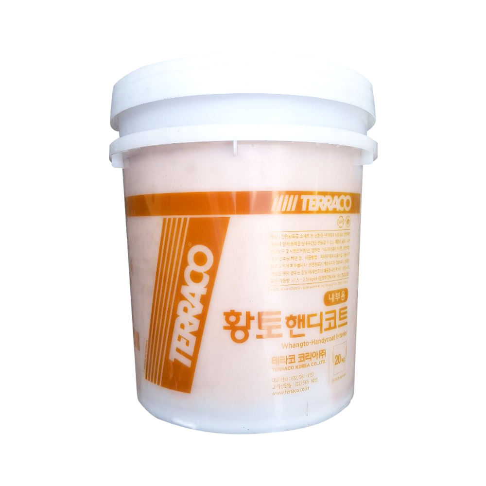 황토핸디코트 내부벽면용 4kg/ 석고보드 퍼티/ 셀프 인테리어 / 매장 DIY 친환경 황토벽 시골집 : 삼영홈데코