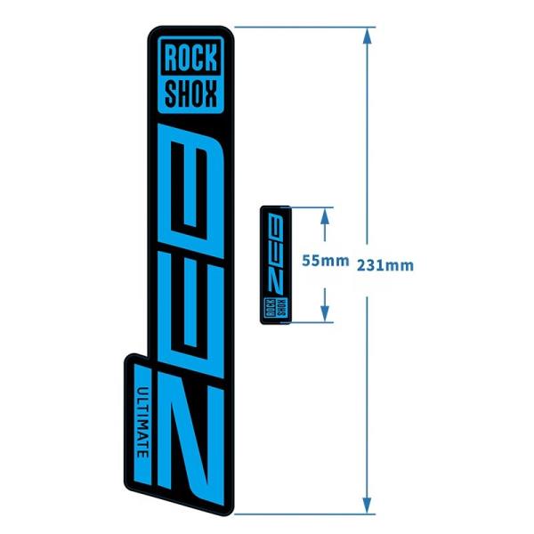 데코 ZEB ULTIMATE Rockshox MTB 스티커 산악 자전거 프론트 포크 데칼 자전거 프론트 포크 스티커 자전거 액세서리 장식 : 글로벌 지에스
