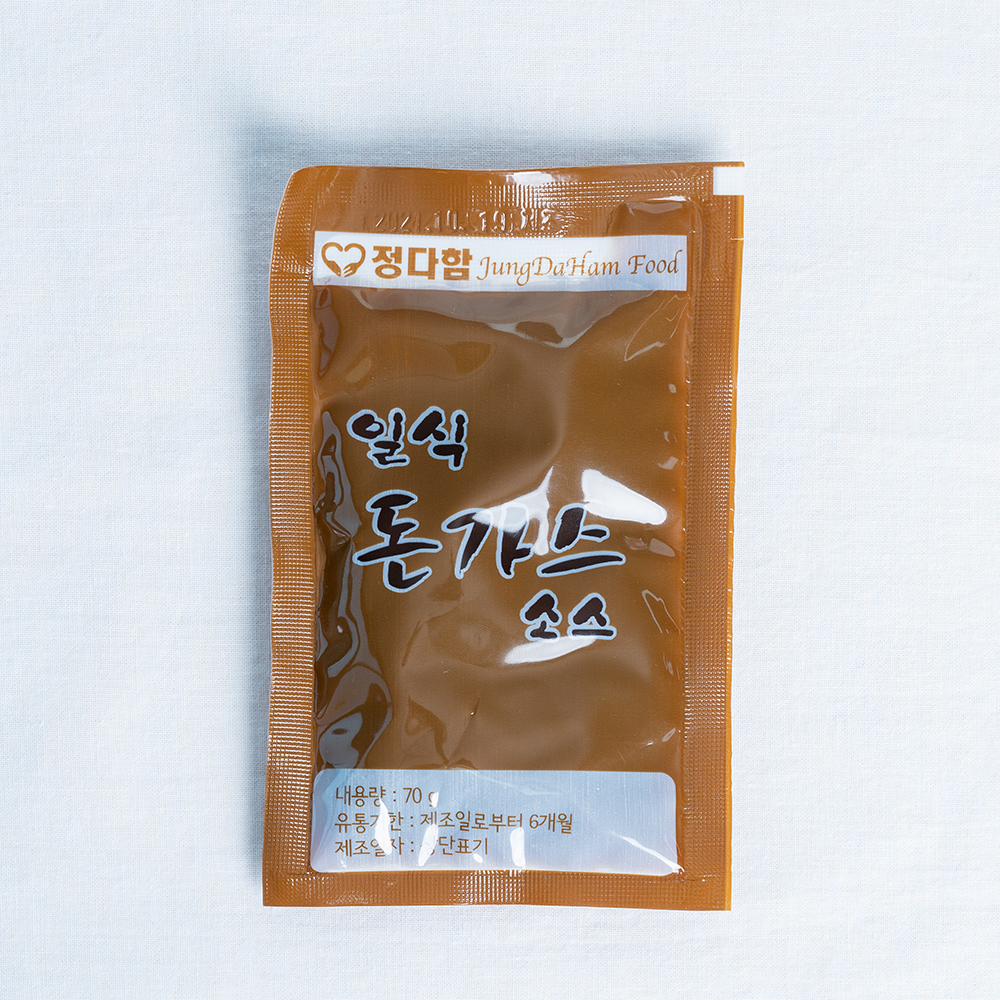 정다함 돈가스소스 파우치(70g) : 정다함돈가스