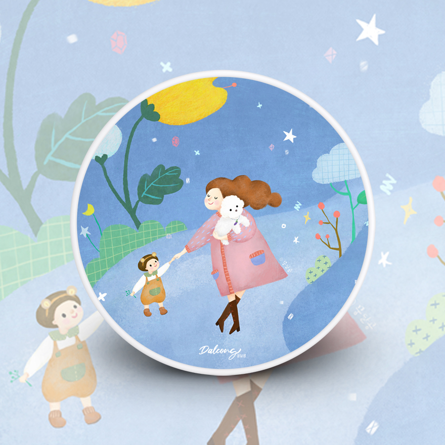 꿈결 산책, 꿈달콩 스마트톡 핸드폰 스트랩 거치대 : 컨티뉴 아트샵