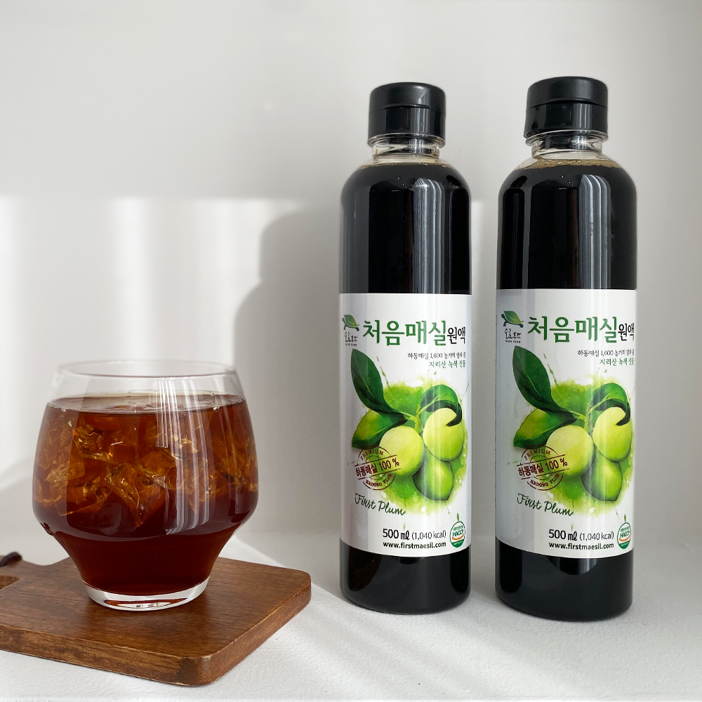 슬로푸드 하동 처음매실원액 500ml 1 / 4 / 8 pet : 망설이면 매진