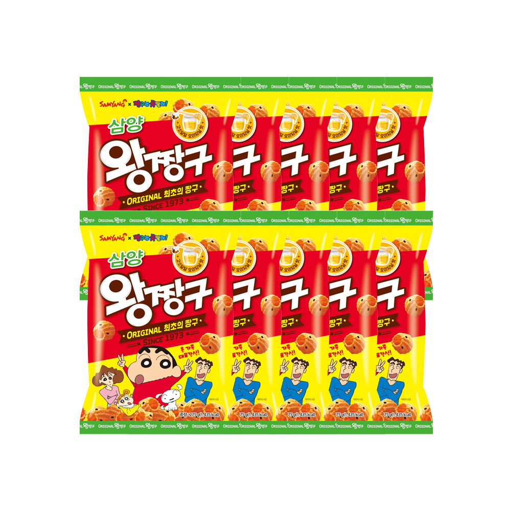 삼양 왕짱구 봉지과자 275g 대용량 간식 스낵 10봉 1박스 : THE프리미엄