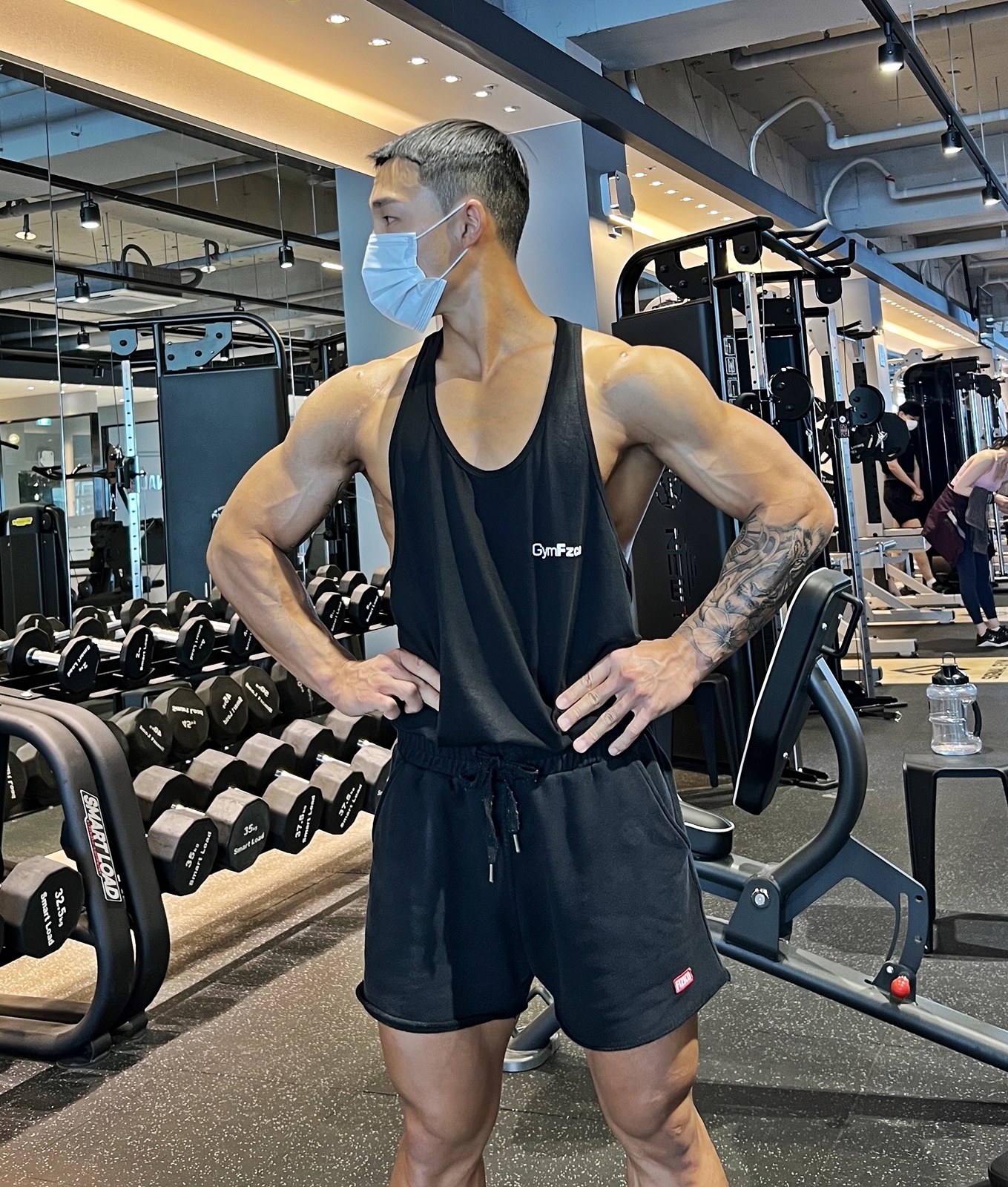 [FZCA] GYM 기본 나시 (6컬러) 헬스나시 짐웨어 민소매 헬스복 : 피지코어패럴