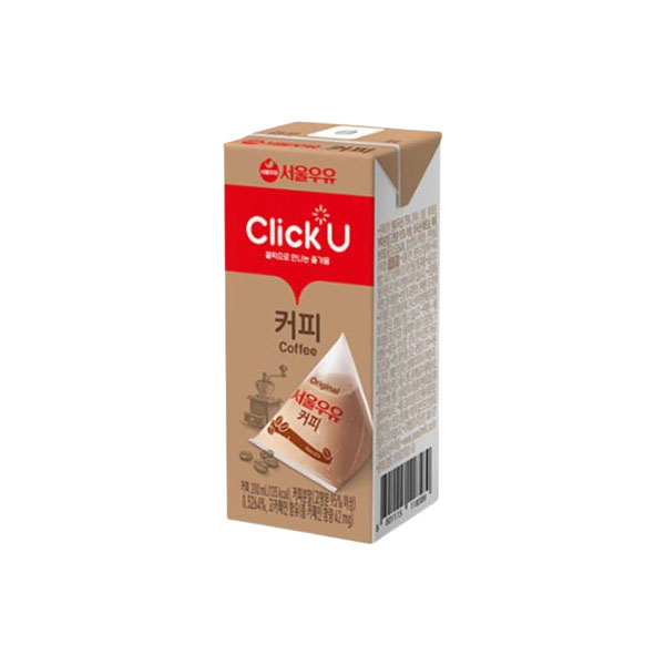 서울우유 클릭유 커피우유 200ml x24개 멸균 : 럭키코스코