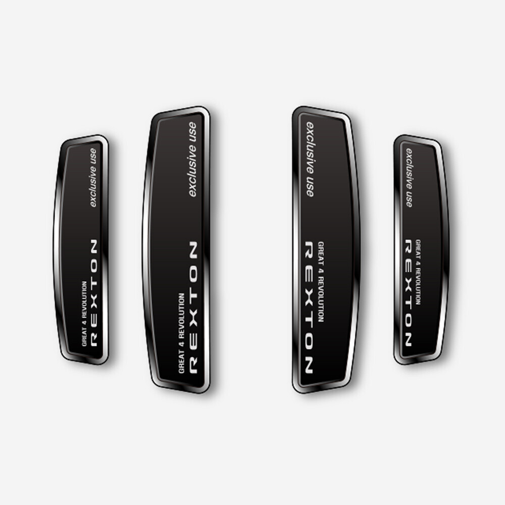 문콕방지 블랙 쉴드 엠블럼 도어가드 G4렉스턴 : autopia