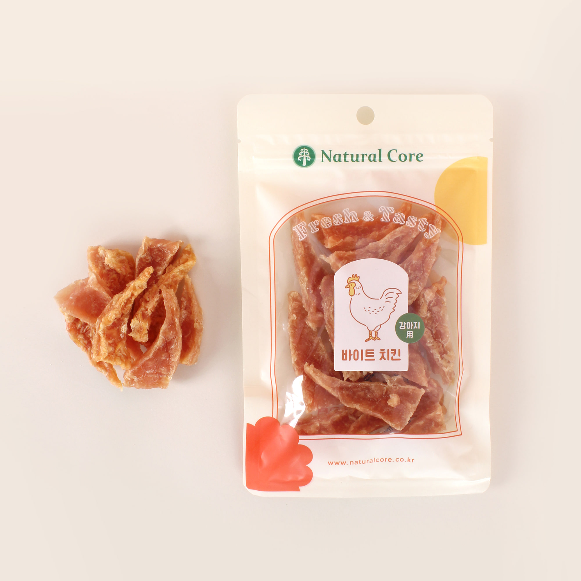 네츄럴코어 강아지 수제간식 소연골 바이트 치킨 70g : 개밥의신