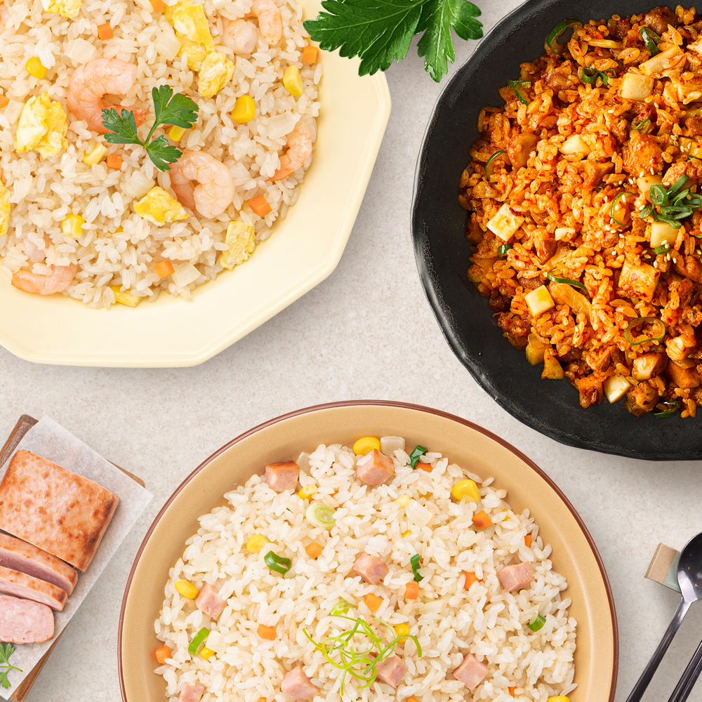 유가네 볶음밥 5종 30팩 (닭갈비/햄야채/김치/소불고기/새우) : 유가네