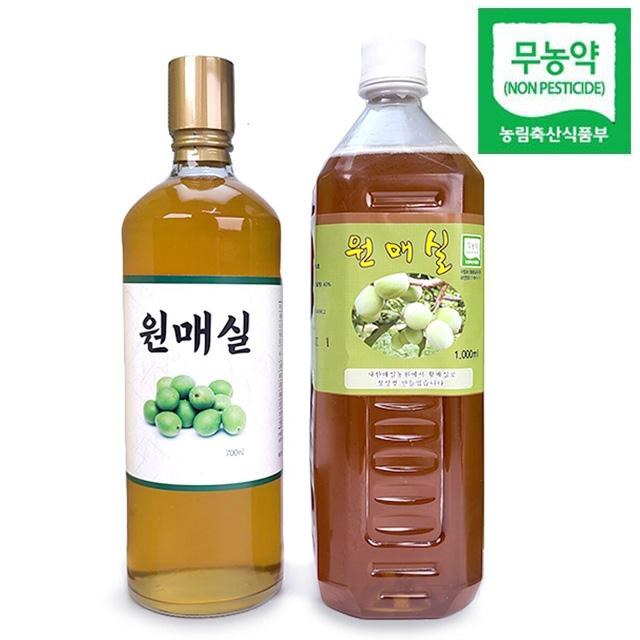 국내산 안심 무농약 매실 농축액 맛있는 매실청 매실액 700ml : 아이레벨101