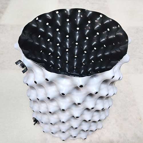 [화분팜]지름 20cm 높이 30cm  흰색도깨비화분 단품/에어터널 효과/ 뿌리돌림방지/ 과습방지/숨쉬는 다공화분 도매 : 물주기닷컴