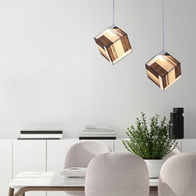 조각보 큐브 LED 10W 한옥 조명 펜던트 등기구 식탁 조명 교체 인테리어조명 (국산) : 유로라이팅