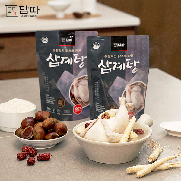 담따 유황먹인 삼계탕 1kg X 4팩 : 공영쇼핑