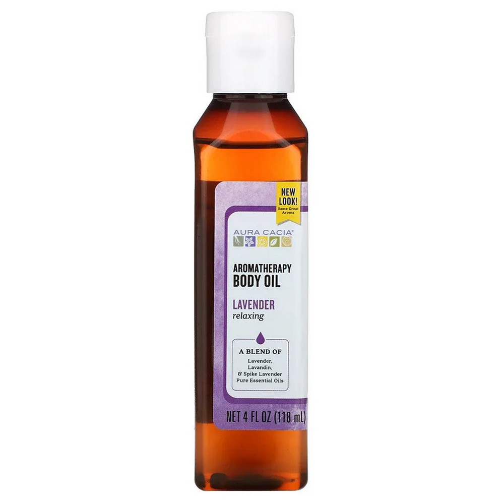 Aura Cacia 릴렉싱 라벤더 아로마테라피 바디 오일 118mlx3병 : 까사노르딕