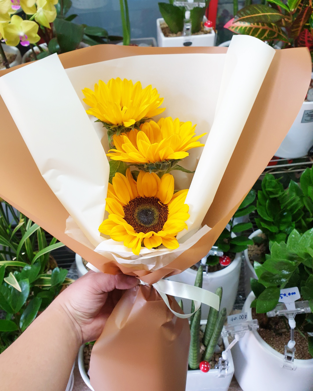 안산 본오동 꽃집 해바라기 꽃다발 : 플라워마트