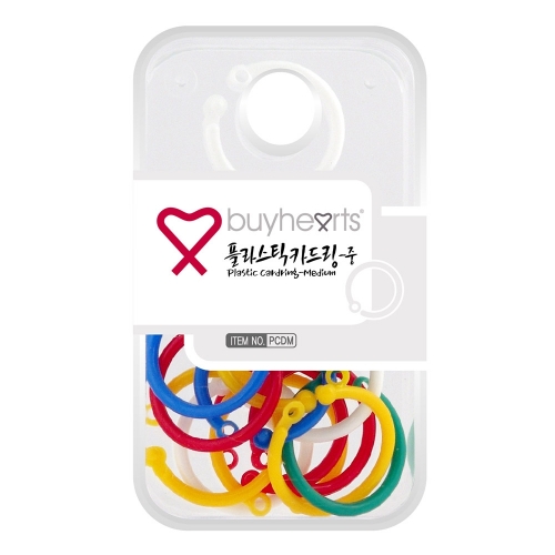 바이하츠 카드링 마그피아 플라스틱링 실버링 19mm-80mm PVC 칼라 원형 고리 : 윈윈오피스문구