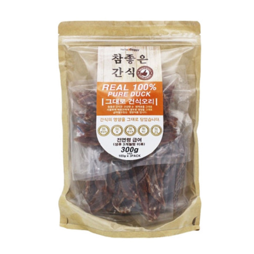 참좋은간식 그대로 건식 오리300g 치킨300g : 주식회사 와와펫