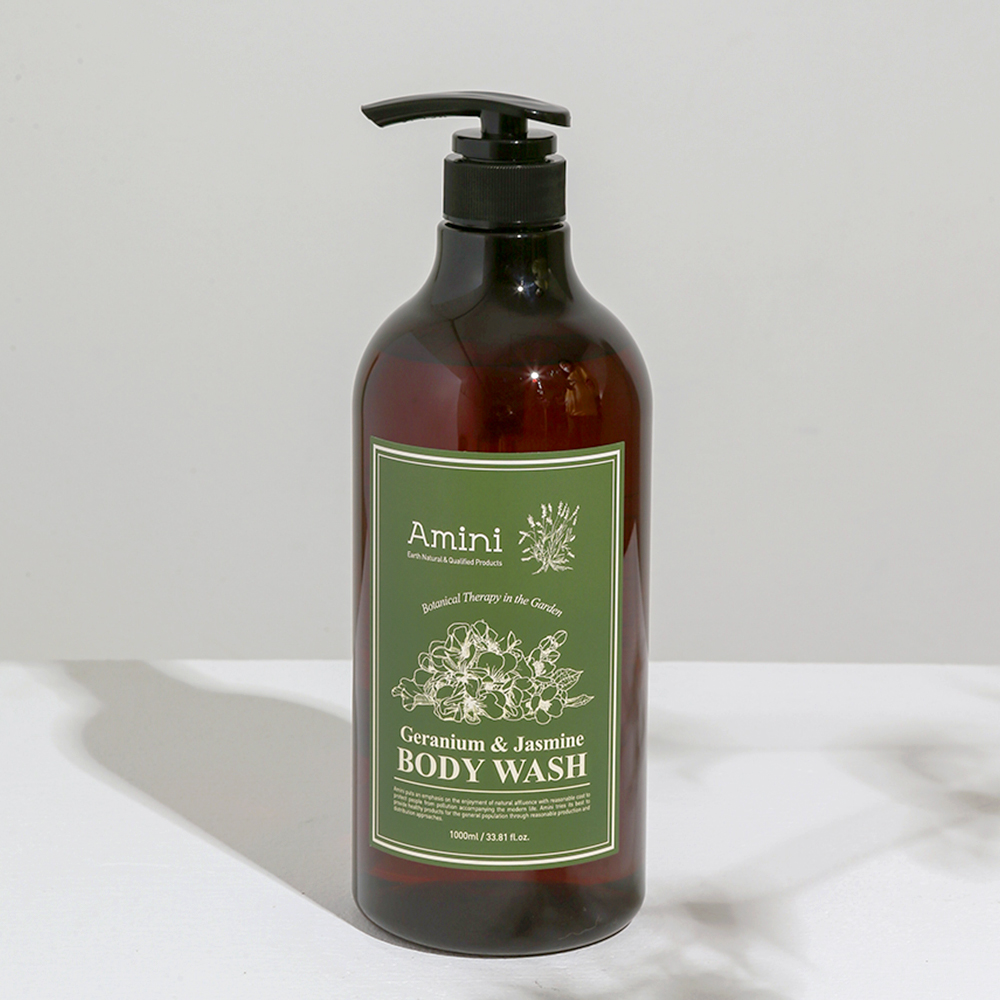 아미니 플라워테라피 제라늄앤자스민 바디워시1000ml : Amini