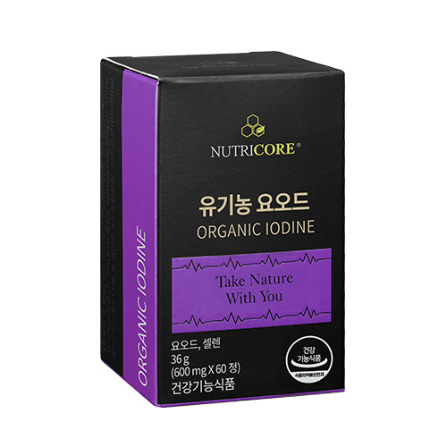 [2개월] 뉴트리코어 유기농 요오드 영양제 아이오딘 아이오다이드 갑상선 WCS 600mg x 60정 : 뉴트리코어
