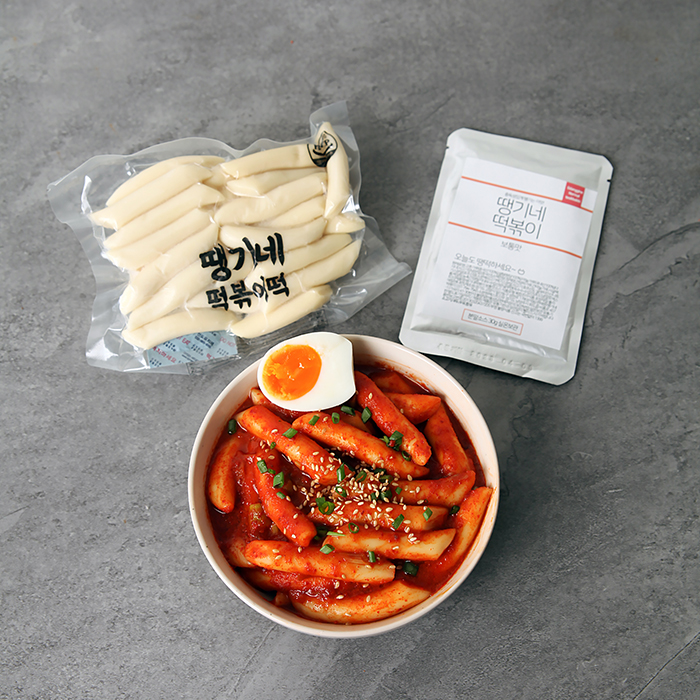얼리지않은 밀떡볶이 보통맛 1인분 밀키트 2개+2개 : 땡기네 푸드