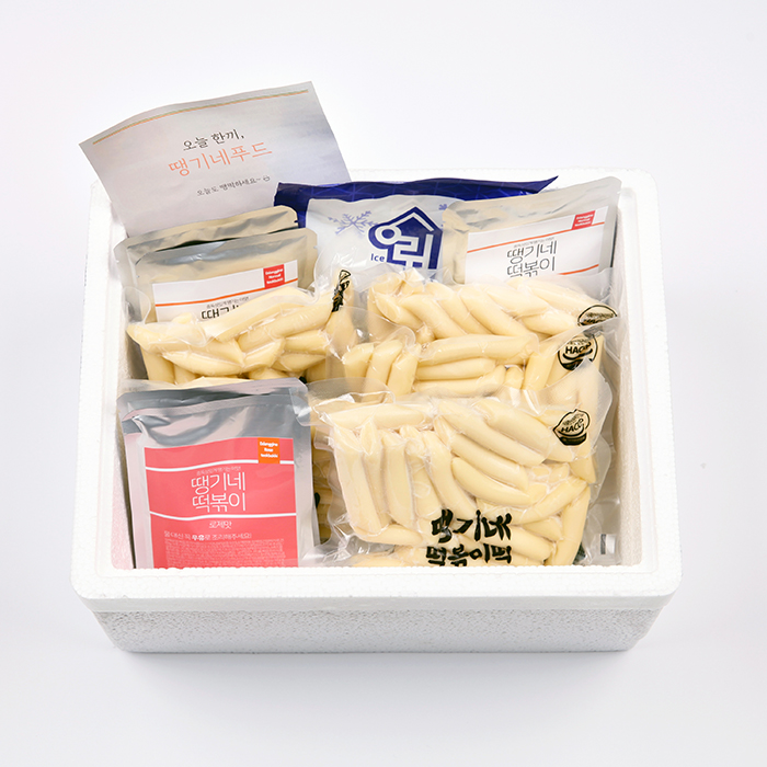 얼리지않은 밀떡볶이 보통맛 1인분 밀키트 2개+2개 : 땡기네 푸드