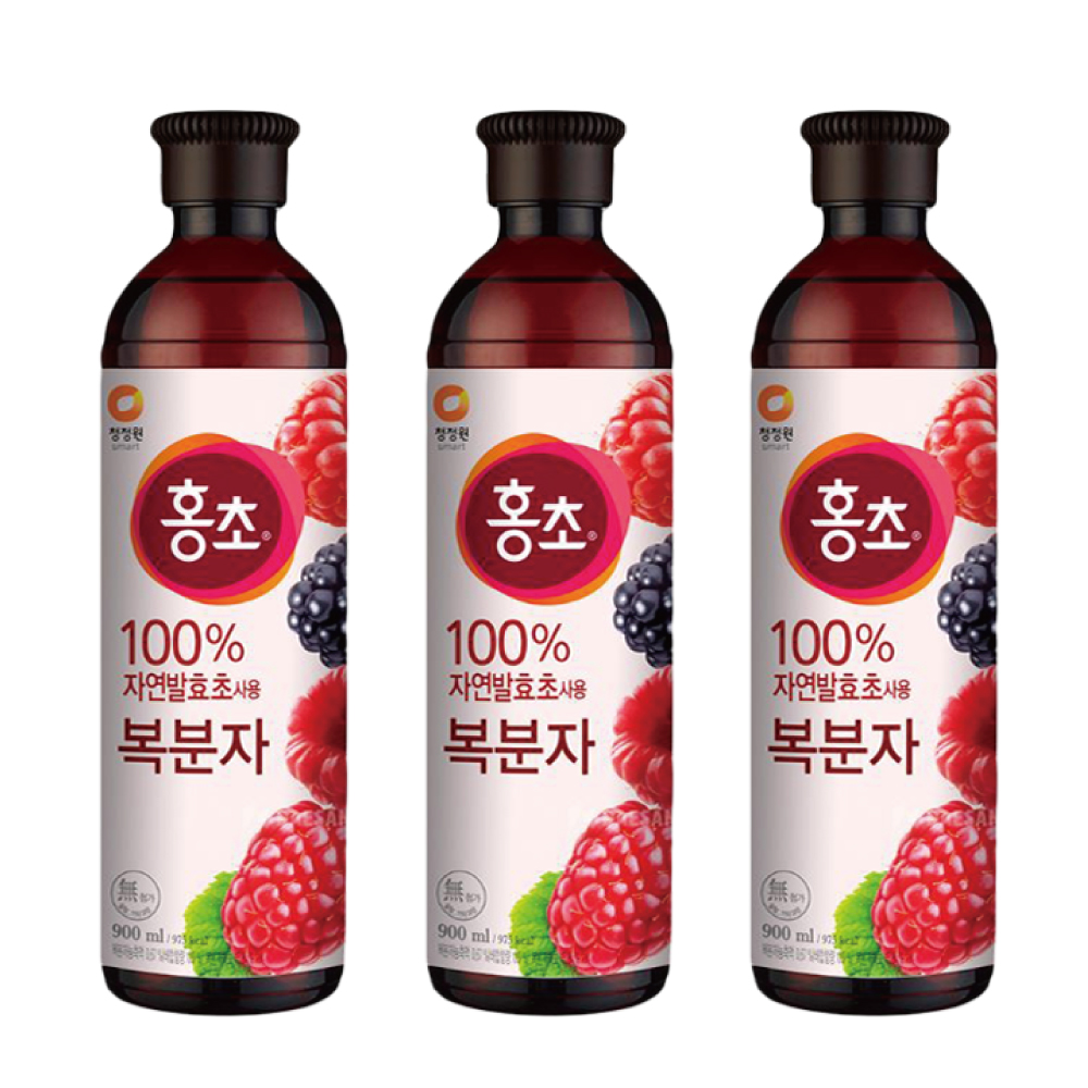 청정원 홍초 복분자 900mlx3개 : 연꽃상회