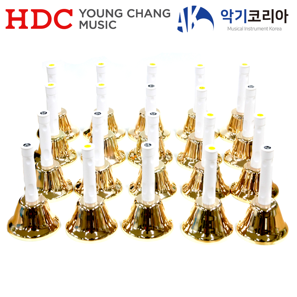 영창 골드핸드벨 20음 세트 성탄절 터치핸드벨 : 악기코리아