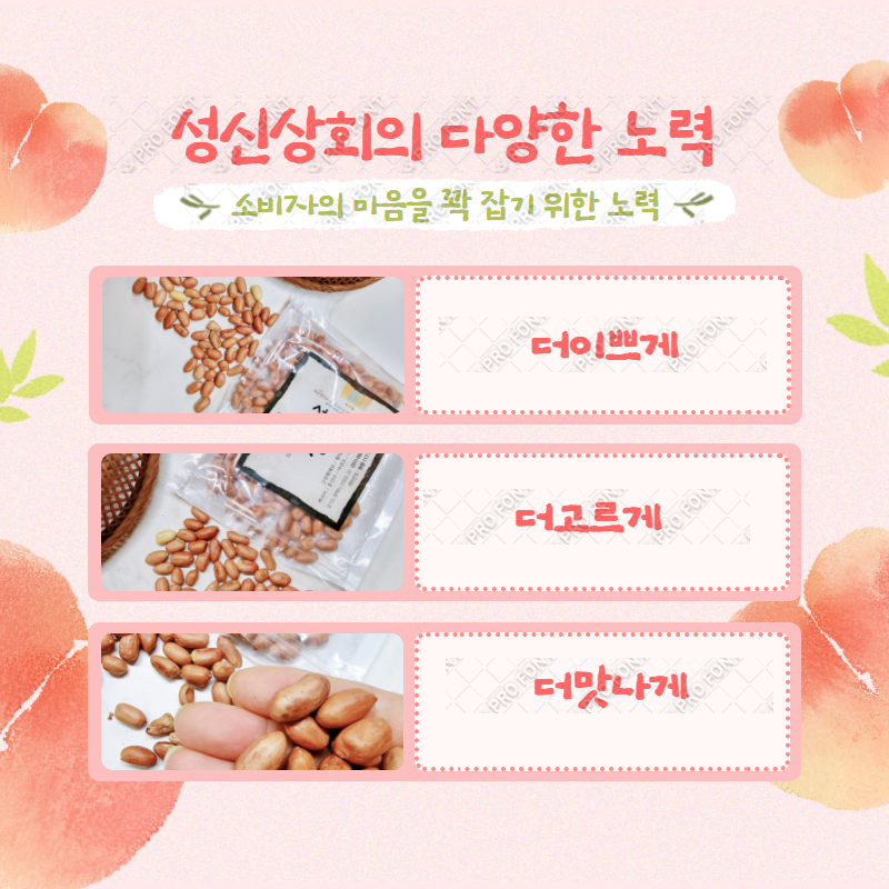 성신상회 볶음땅콩 볶은땅콩 땅콩 견과류 300g : 성신상회
