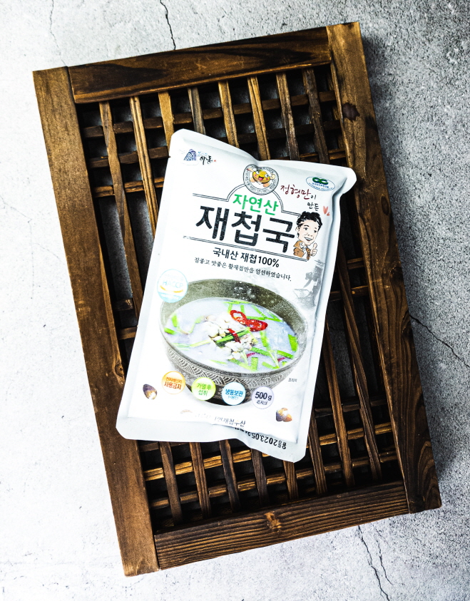재첩국 제첩국 (500g)x5팩 국내산 하동 섬진강 자연산 재첩 국수 : 올곧음상회