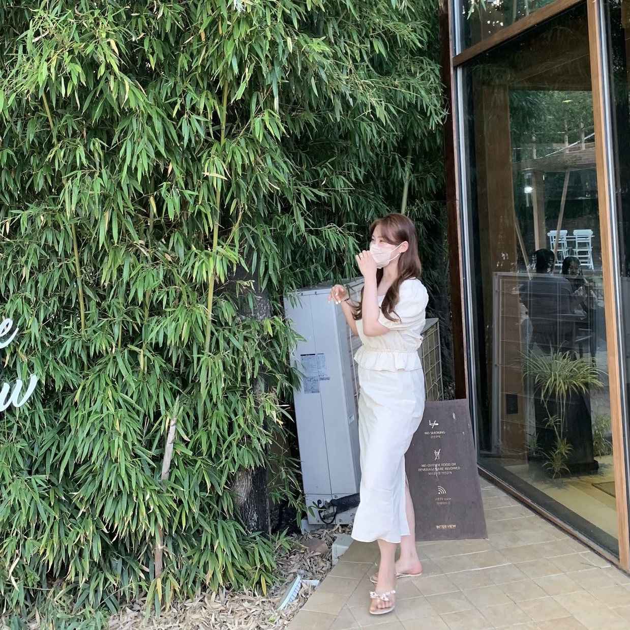 라블리 린넨 크롭 퍼프 투피스 SET (스퀘어넥 밴딩 77사이즈) : 마이라뜰리에