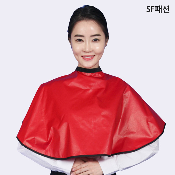 레드 방수 염색보 미용실 파마보 미용가운 : SF패션