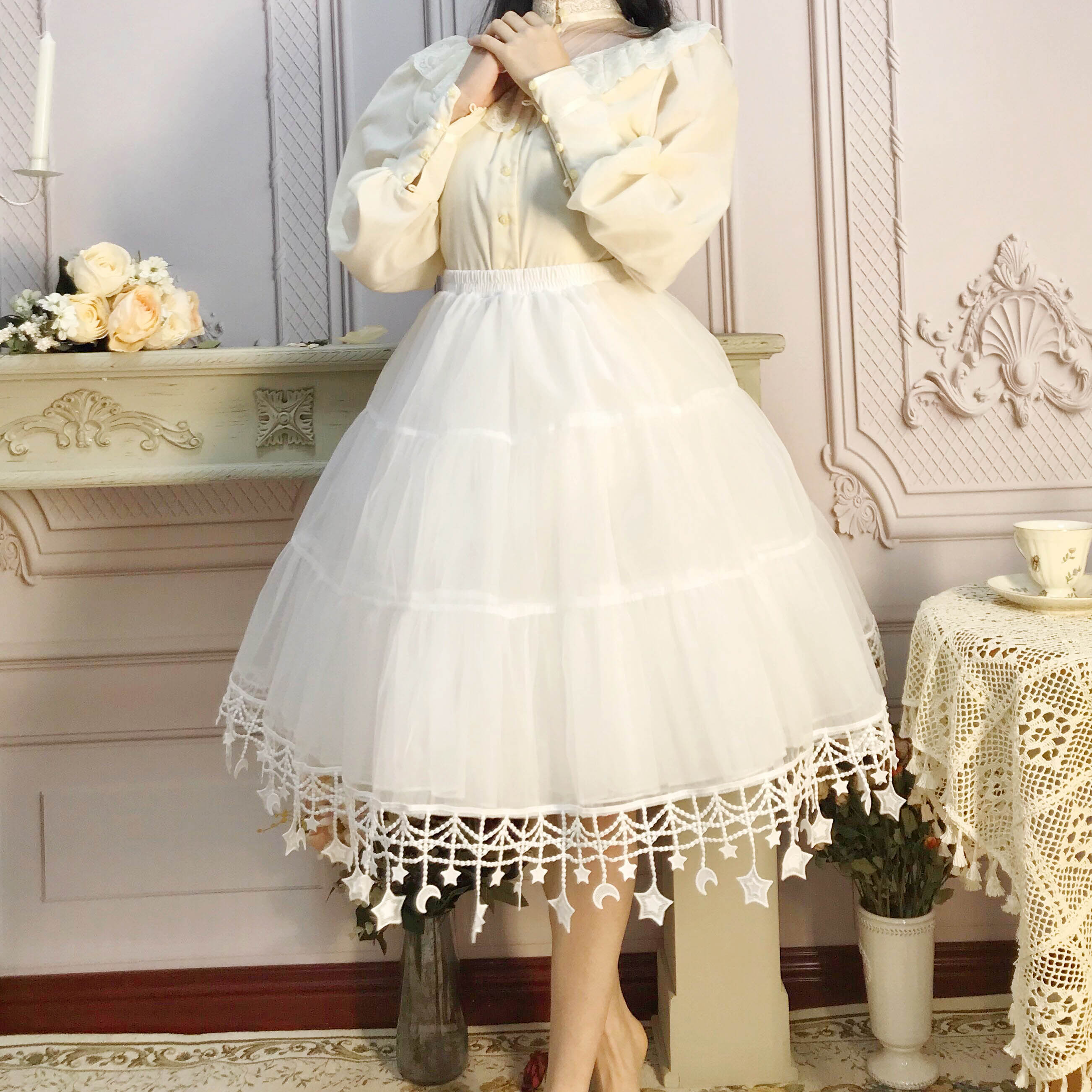 볼륨 속치마 웨딩 드레스 한복 패치 페치 패티 페티 코트 레인보우 퍼프 로타 스타 하연사 스커트 퍼프   의 미니스커트 : 로얄직구