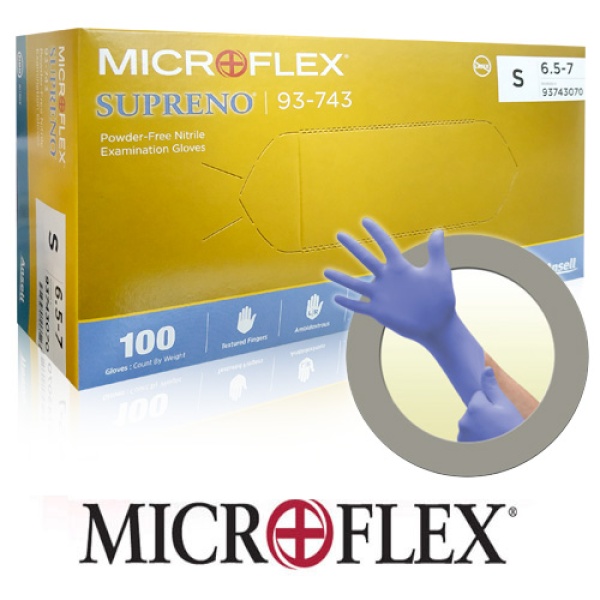 안셀 마이크로플렉스 수프레노 93-743 Microflex Supreno  일회용 니트릴장갑 : 컬레뜨-케이디C
