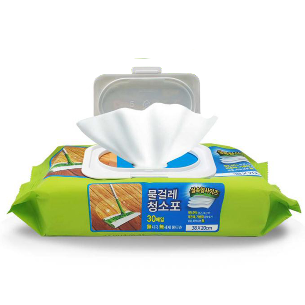 청소포 실속형 30매 대형 리필 걸레 밀대 바닥 청소 : 월드크린 주식회사