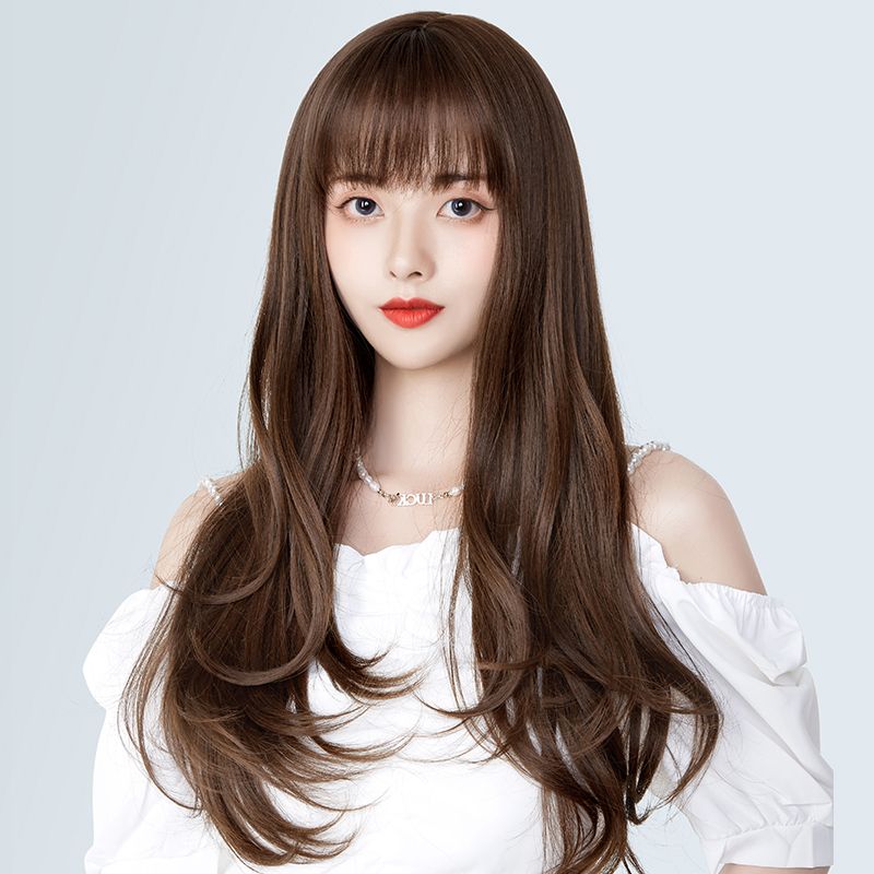 긴머리 펌 웨이브 통가발 : 더베리굿샵