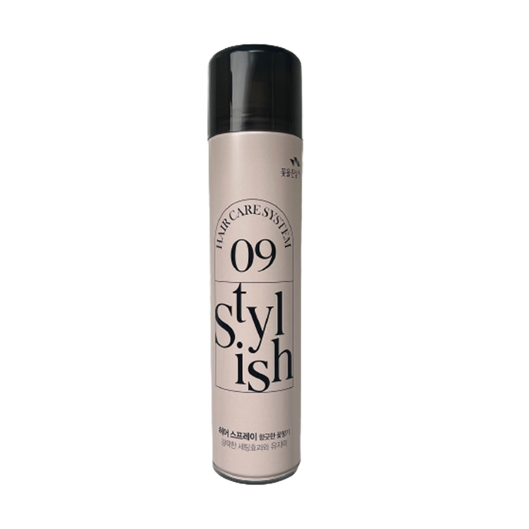꽃을든남자 스타일리쉬 09 헤어 케어 시스템 헤어 스프레이 향긋한 꽃향기 300ml : 블라썸코스메틱스