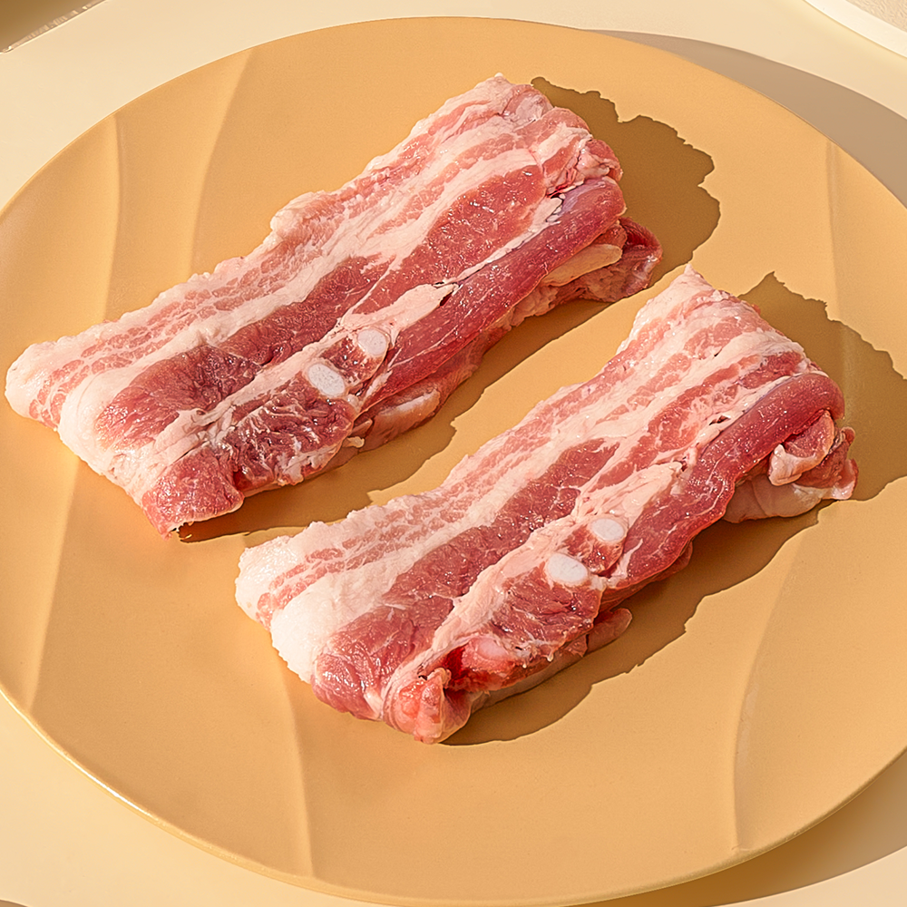 국내산 삼겹살 통삼겹 칼집삼겹 수육 보쌈 캠핑고기 300g : 다른고기