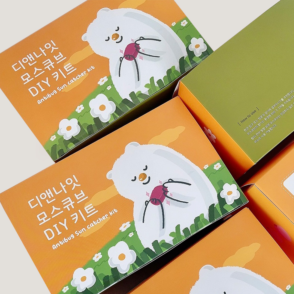 [DIY 키트] 디앤나잇 플라워 모스큐브 만들기 안티버그 비누Kit : 디앤나잇