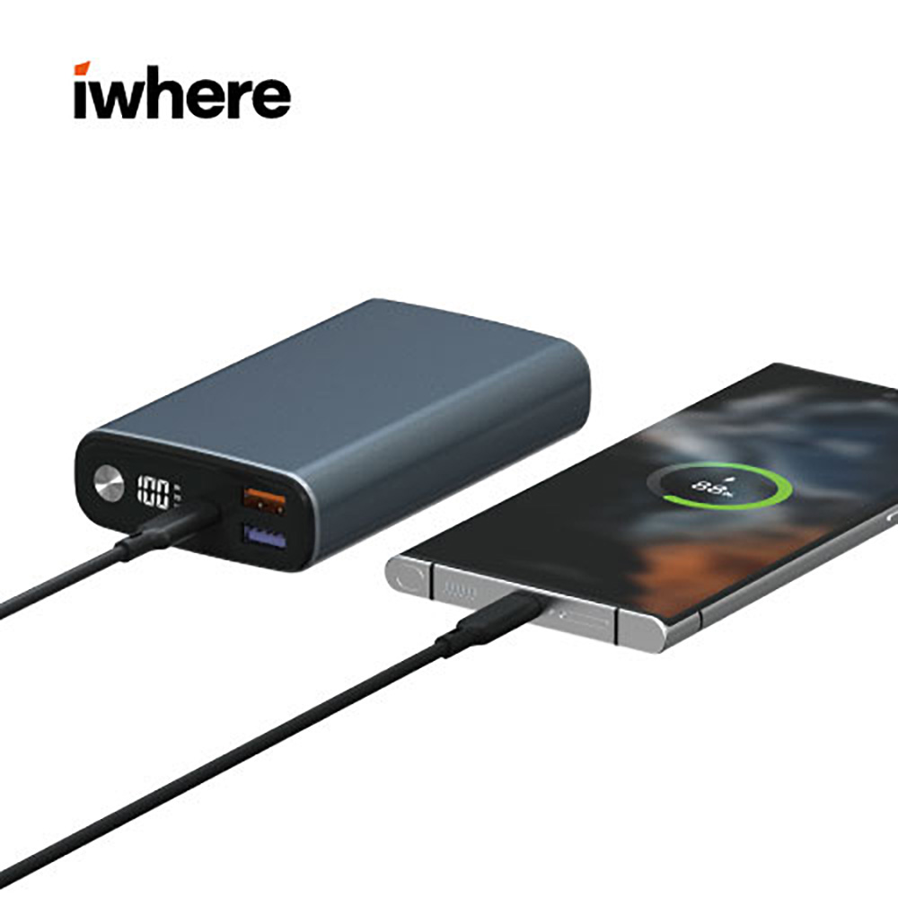 iWhere 65W PD초고속 보조배터리 기내반입 노트북 아이패드15000mAh RV65 : 모바일트리