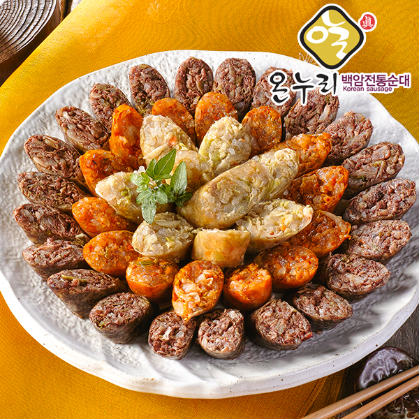 [백암전통순대]모듬3색 순대(420g) x 2팩(총 840g) : 보섭이네푸드스토리