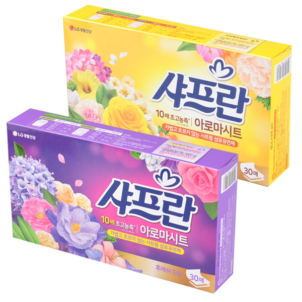 엘지 샤프란 아로마시트30매 섬유유연시트 : 주식회사 텐빌리언