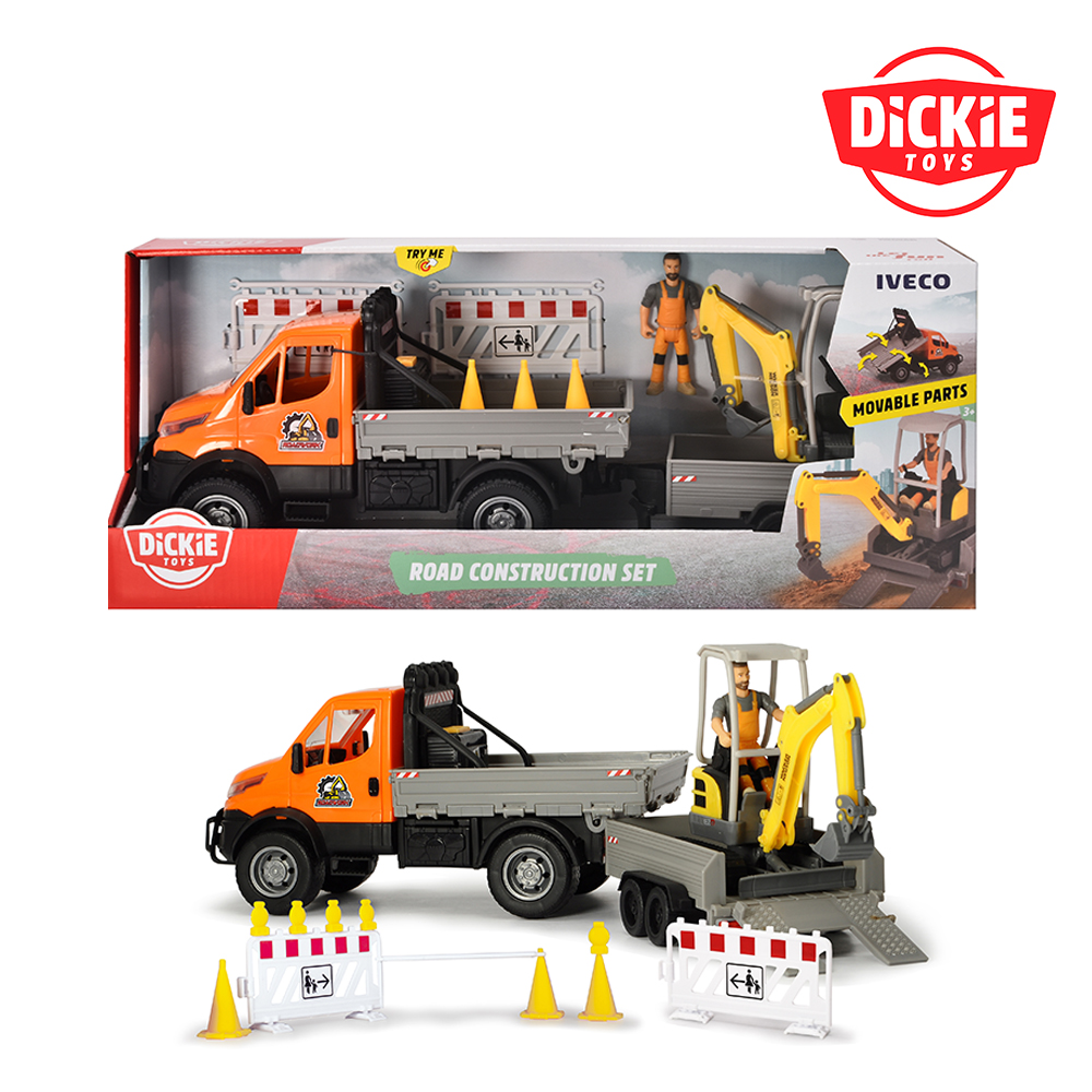 [Dickie toys]디키 건설 시리즈 도로 건설 세트 : 베네피아 키즈몰